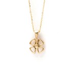 Bulgari // 18k Rose Gold Fiorever Diamond Pendant Necklace // 16.53"-17.32" // Store Display