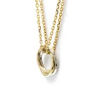 Cartier // 18k Rose Gold + 18k White Gold + 18k Yellow Gold Baby Trinity Pendant Necklace // 14.17"-15.74" // Store Display