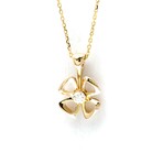 Bulgari // 18k Rose Gold Fiorever Diamond Pendant Necklace // 16.53"-17.32" // Store Display