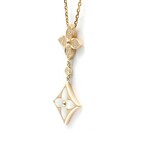 Louis Vuitton // 18k Rose Gold Pandantif Starblossom Diamond + Mother of Pearl Pendant Necklace // 14.96"-16.14" // Store Display