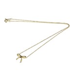 Tiffany & Co. // 18k Rose Gold Bow Sapphire Pendant Necklace // 15.94" // Store Display
