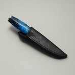 The Puukko // Scandinavian Puukko // Blue Acrylic Epoxy Resin