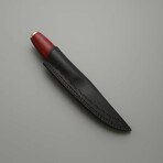The Red Spacers // Scandinavian Puukko // Red & Black Dense Wood