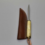 The Prime Puukko // Scandinavian Puukko // White Camel Bone