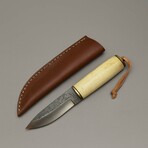 The Prime Puukko // Scandinavian Puukko // White Camel Bone