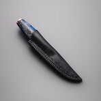 The Puukko Master // Scandinavian Puukko // Blue Acrylic Epoxy Resin