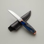 The Puukko Master // Scandinavian Puukko // Blue Acrylic Epoxy Resin
