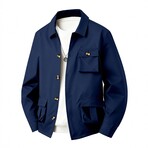 Lightweight Cargo Shacket // Navy (S)