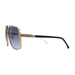 Carrera // Men's // 1055/S J5G Aviator Sunglasses // Gold Black + Blue Gradient