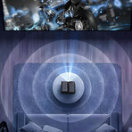 3-in-1 Portable Karaoke Mini Projector (with 2x15W Speakers+ 2 Mic)