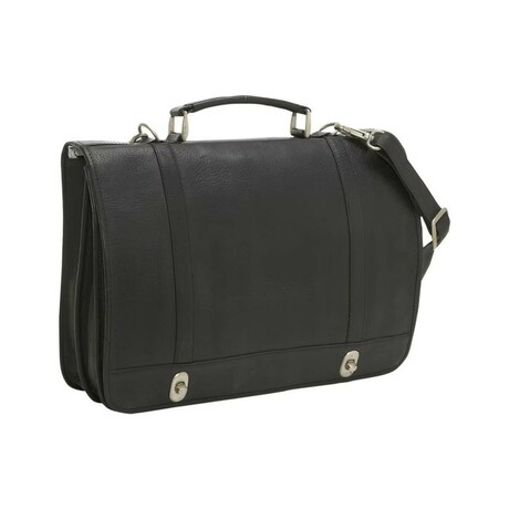 Charlie Large Briefcase Vaquetta Leather (Black)
