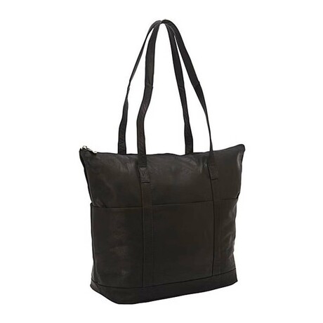 Amparo Large Tote Vaquetta Leather (Black)
