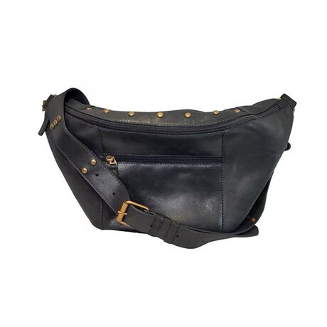 Stacy Sling Crossbody Bag Vaquetta Leather (Black)