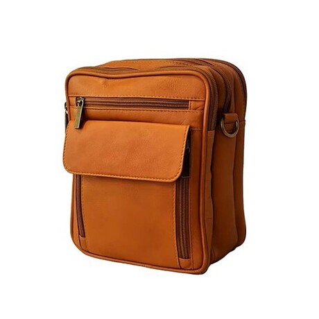 Daza Messenger Bag Vaquetta Leather (Tan)