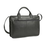Julio Medium Briefcase Vaquetta Leather (Black)