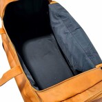 Felipe Extra Large Carry On Duffel Vaquetta Leather (Black)