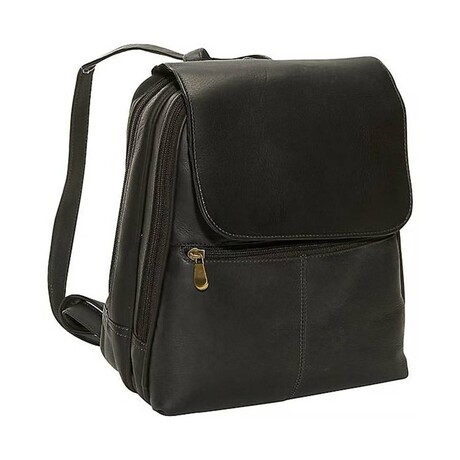 Alida Small Back Pack Vaquetta Leather (Black)