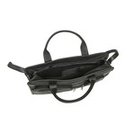 Julio Medium Briefcase Vaquetta Leather (Black)
