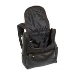 Agata Small Back Pack & Sling Vaquetta Leather (Black)