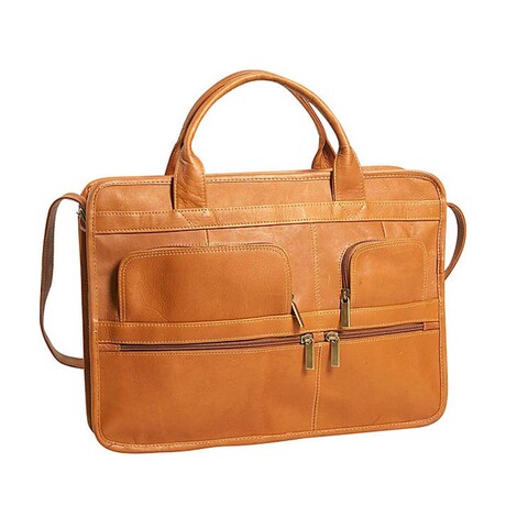 Julio Medium Briefcase Vaquetta Leather (Black)