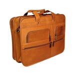 Bradley Large Zip Briefcase Vaquetta Leather (Black)