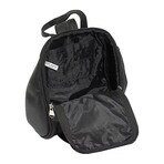 Alma Mini Back Pack Sling Vaquetta Leather (Black)