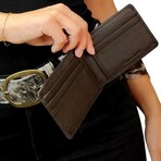 Rasputin Fold Bottle Clip Vaquetta Leather (Tan)