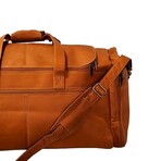 Felipe Extra Large Carry On Duffel Vaquetta Leather (Black)