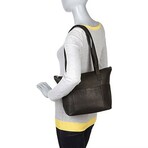 Andreina Small Tote Vaquetta Leather (Black)