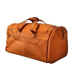 Felipe Extra Large Carry On Duffel Vaquetta Leather (Black)