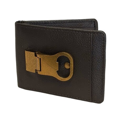 Rasputin Fold Bottle Clip Vaquetta Leather (Tan)