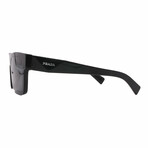 Prada // Men's // PR19WSF-1AB5S0 Square Sunglasses // Black + Dark Gray