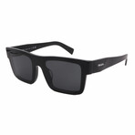 Prada // Men's // PR19WSF-1AB5S0 Square Sunglasses // Black + Dark Gray