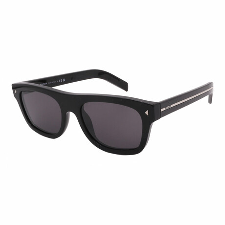 Prada // Men's // PRB12S 16K731 Square Sunglasses // Black + Dark Gray