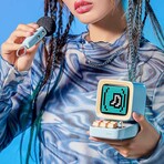 Ditoo-Mic Pixel Art LED Karaoke Speaker // Blue