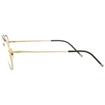 Thom Browne // Unisex // Round Optical Frames // White Gold Black Iron