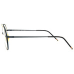 Thom Browne // Unisex // Round Optical Frames // Matte Navy Gold