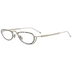 Thom Browne // Unisex // Oval Optical Frames // Tortoise Silver