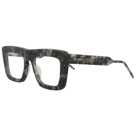 Thom Browne // Unisex // Rectangular Optical Frames // Grey Tortoise