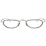 Thom Browne // Unisex // Oval Optical Frames // Tortoise Silver