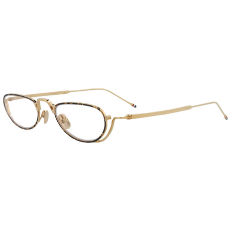 Thom Browne // Unisex // Oval Optical Frames // Tortoise Gold