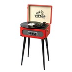 Andover 5-in-1 Turntable Music Center // Red