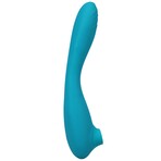 This Product Sucks // Sucking Clitoral Stimulator w/ Bendable G-Spot Vibrator (Teal)