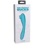 This Product Sucks // Sucking Clitoral Stimulator w/ Bendable G-Spot Vibrator (Teal)