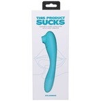 This Product Sucks // Sucking Clitoral Stimulator w/ Bendable G-Spot Vibrator (Teal)