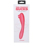 This Product Sucks // Sucking Clitoral Stimulator w/ Bendable G-Spot Vibrator (Teal)