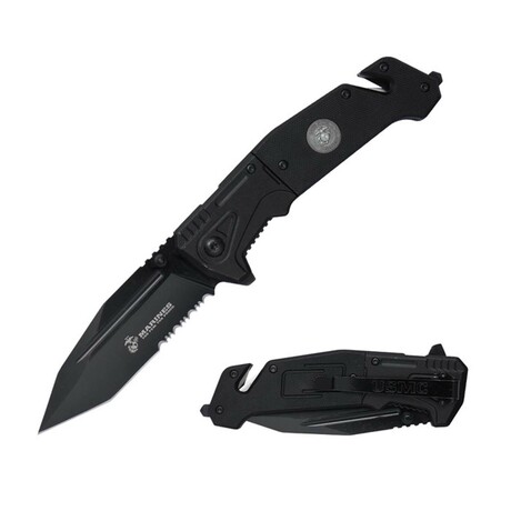 Spring Assisted Knife // M-A3003 // Tanto (Black/Tan)