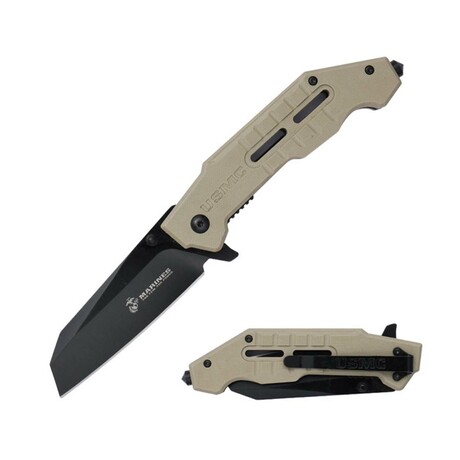 Spring Assisted Knife // M-A3002 // Wharncliffe (Tan)