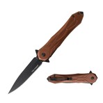 Spring Assisted Knife // TF-2003 // Aluminum (Brown/Black)