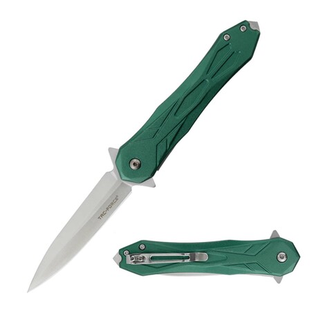 Spring Assisted Knife // TF-2003 // Aluminum (Brown/Black)